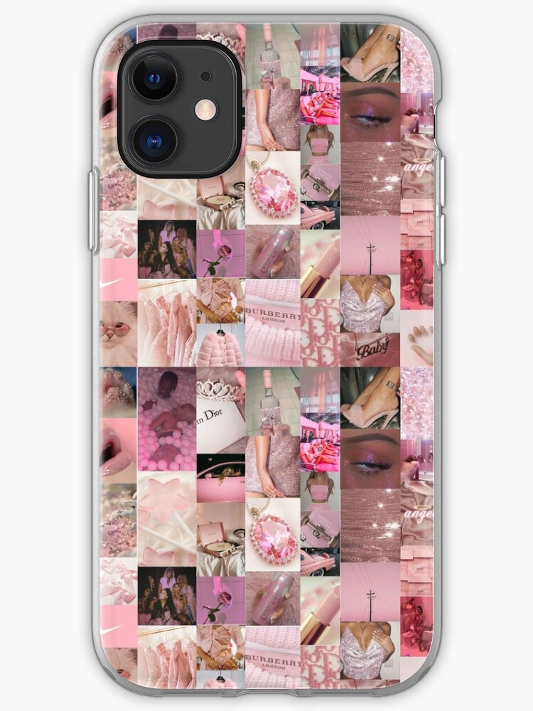 Pink Baddie Soft Aesthetic Collage Iphone Case Cover By