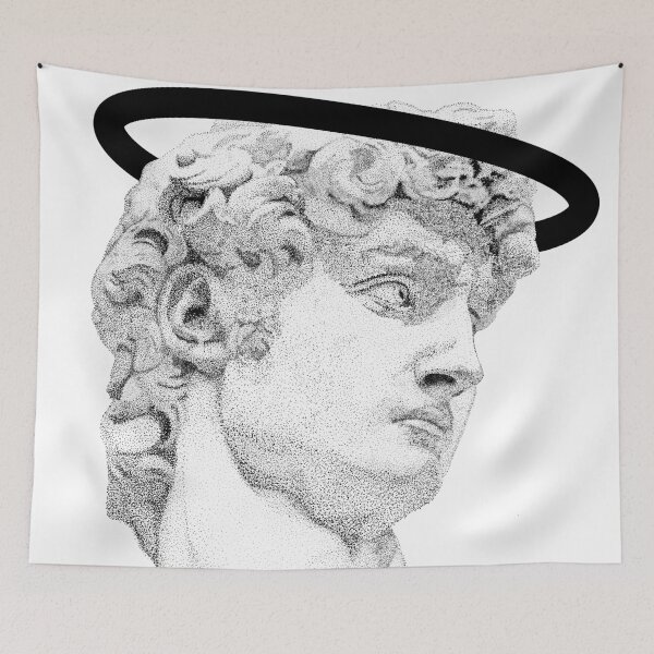 Item preview, Face of Michelangelo's David sculpture aura designed and sold by EMEA.