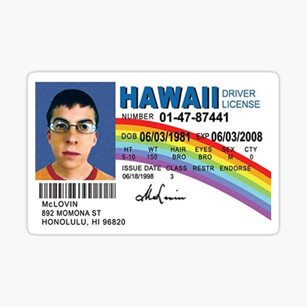 McLovins ID Sticker