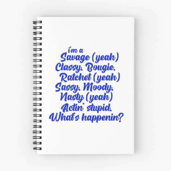 Item preview, I'm a Savage in blue designed and sold by Kyla Nita.