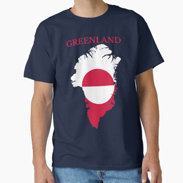 Item preview, Greenland Map Flag designed and sold by marosharaf.