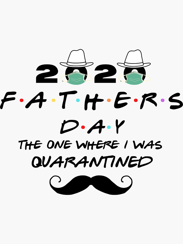 "Father's Day Gifts Quarantine Dad" Sticker for Sale by InkmanTFactory