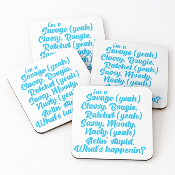 Item preview, I'm a Savage in soft blue designed and sold by Kyla Nita.