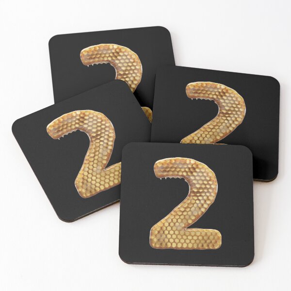 Item preview, 2 Number 3d Honey Numbers Font designed and sold by HelloFromAja.