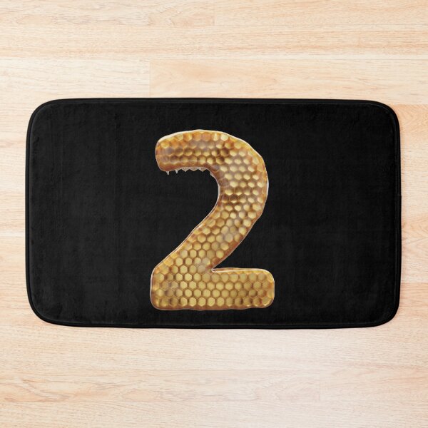 Item preview, 2 Number 3d Honey Numbers Font designed and sold by HelloFromAja.