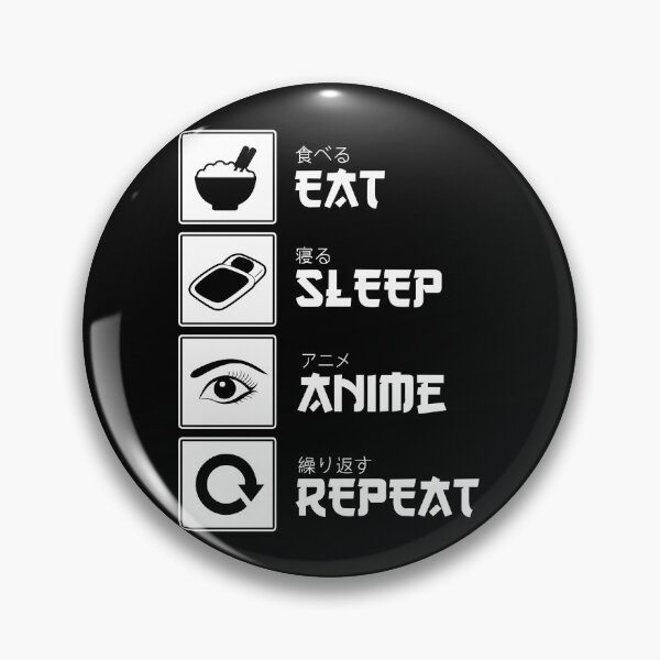Item preview, Eat sleep anime repeat draw manga gift designed and sold by redshirtz.