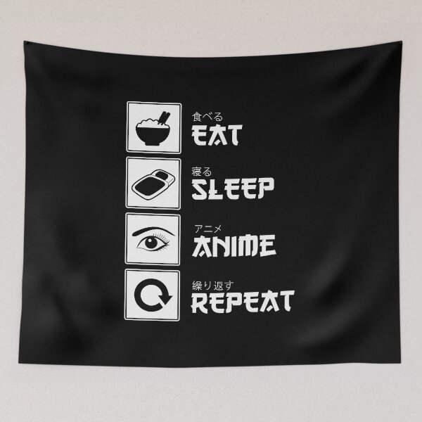 Item preview, Eat sleep anime repeat draw manga gift designed and sold by redshirtz.