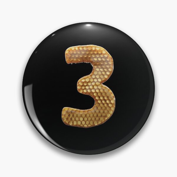 Item preview, 3 Number 3d Honey Numbers Font designed and sold by HelloFromAja.