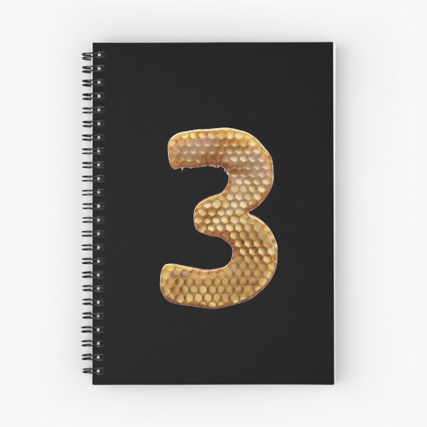 Item preview, 3 Number 3d Honey Numbers Font designed and sold by HelloFromAja.