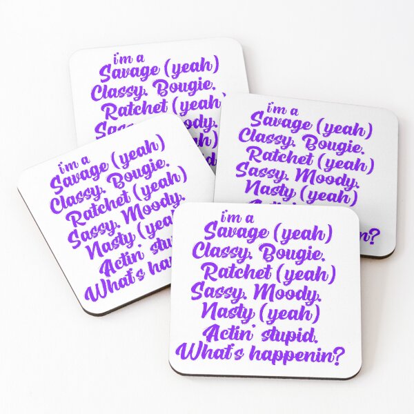 Item preview, I'm a Savage in purple designed and sold by Kyla Nita.