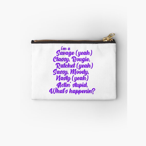 Item preview, I'm a Savage in purple designed and sold by Kyla Nita.