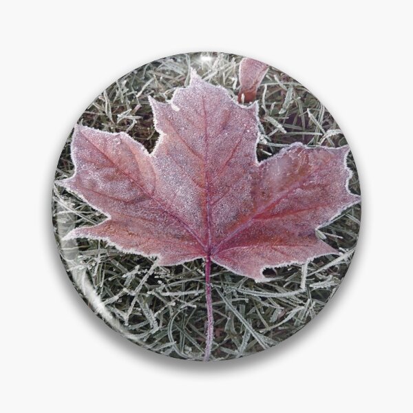 Item preview, Frosted autumn leaf designed and sold by LittleBettyMakes.
