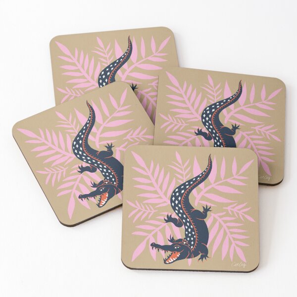 Item preview, Crocodile – Coral & Pink Palette designed and sold by Cat Coquillette.