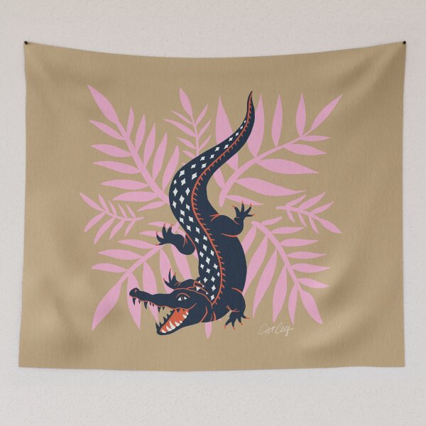 Item preview, Crocodile – Coral & Pink Palette designed and sold by Cat Coquillette.