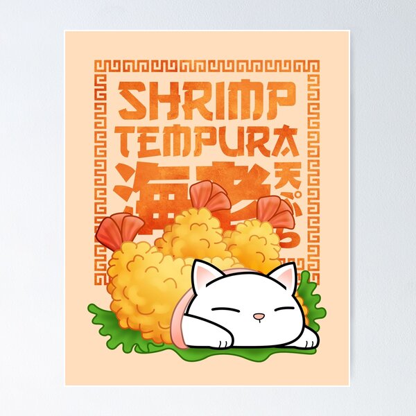 Item preview, Chubby Cat Shrimp Tempura Cat designed and sold by Takeda-art.