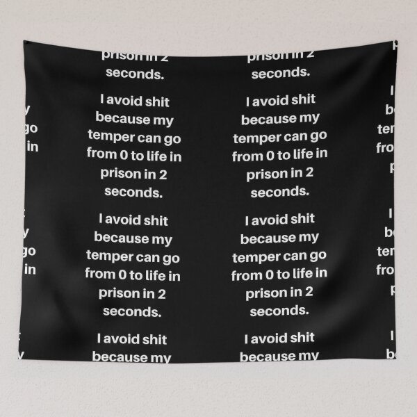 Item preview, AVOID SHIT AVOID MY TEMPER designed and sold by CCCREW.