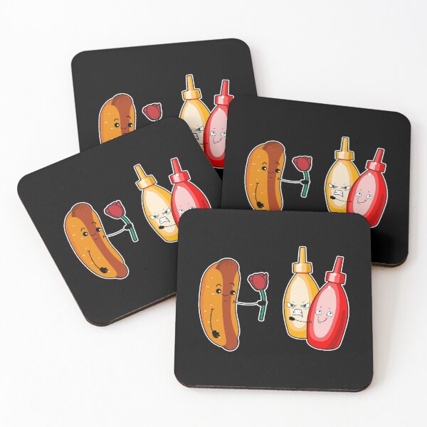 Item preview, Hotdog love mustard ketchup bun gift designed and sold by redshirtz.
