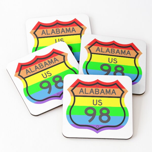Item preview, Alabama Highway 98 in Rainbow Colours designed and sold by Kiwidom.