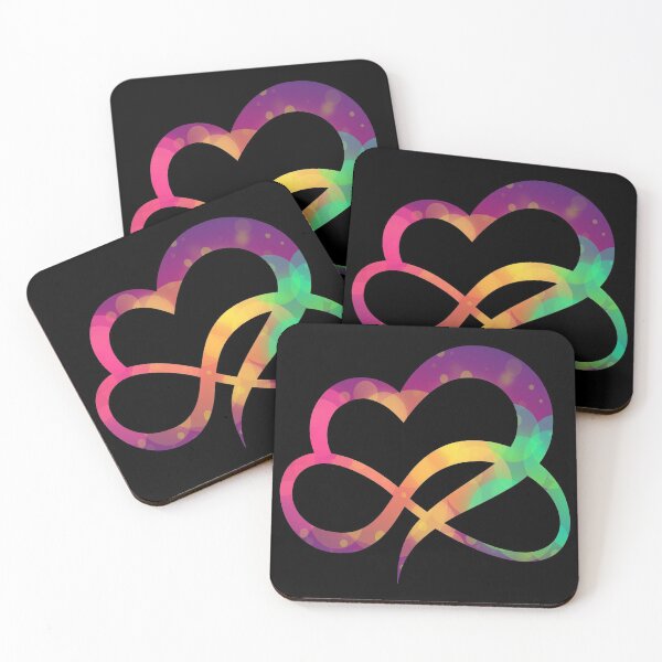 Item preview, Infinity Heart | Polyamory symbol | Colorful heart designed and sold by Carl's Clothing.