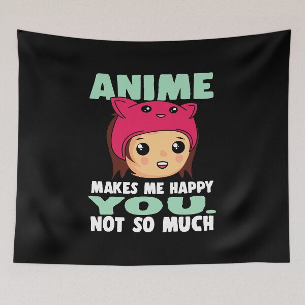 Item preview, Anime makes me happy Japan manga drawing gift designed and sold by redshirtz.
