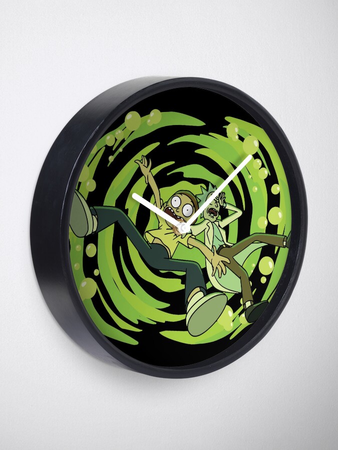 Alternate view of The Vat Of Acid Design (Rick & Morty) Clock