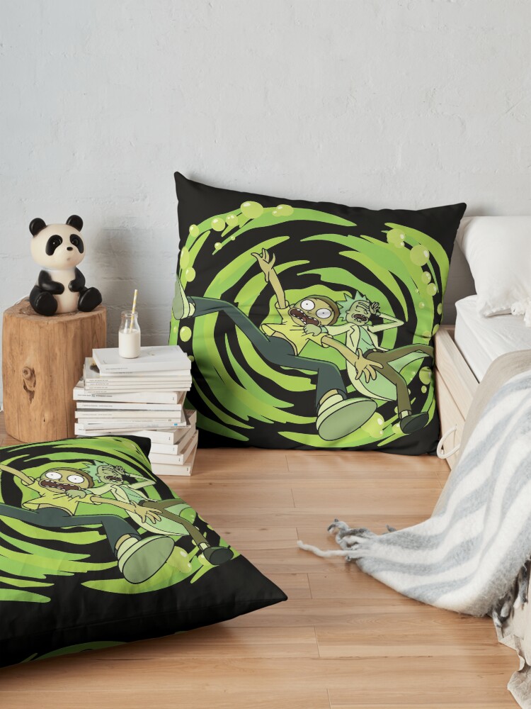 Alternate view of The Vat Of Acid Design (Rick & Morty) Floor Pillow
