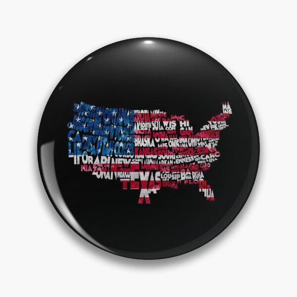 Item preview, United States Typographic Map Flag designed and sold by A Deniz Akerman.