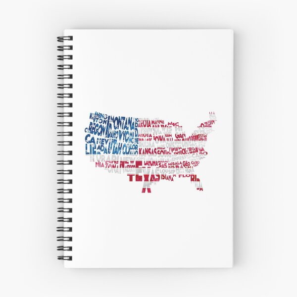 Item preview, United States Typographic Map Flag designed and sold by A Deniz Akerman.