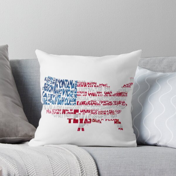 Item preview, United States Typographic Map Flag designed and sold by A Deniz Akerman.