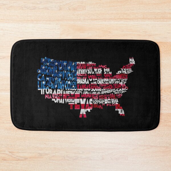 Item preview, United States Typographic Map Flag designed and sold by A Deniz Akerman.