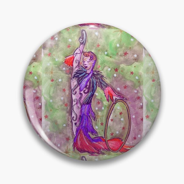Item preview, Circus Hula Hoop Artist Watercolor designed and sold by PonyPoison.