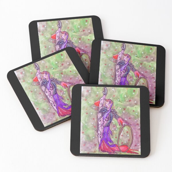 Item preview, Circus Hula Hoop Artist Watercolor designed and sold by PonyPoison.
