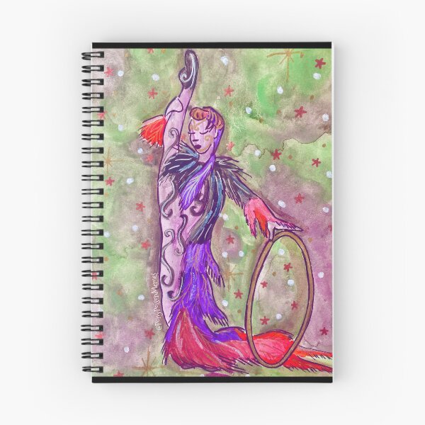 Item preview, Circus Hula Hoop Artist Watercolor designed and sold by PonyPoison.