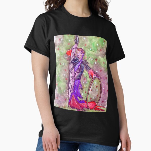Item preview, Circus Hula Hoop Artist Watercolor designed and sold by PonyPoison.