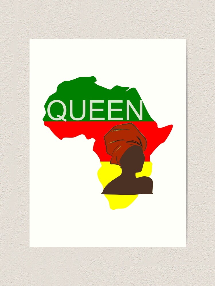 African Queen Art Print By Cargoprints Redbubble