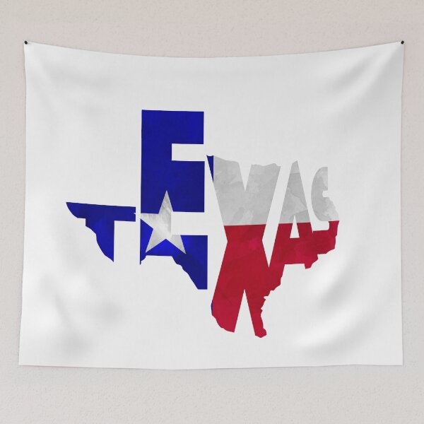 Item preview, Texas Typographic Map Flag designed and sold by A Deniz Akerman.