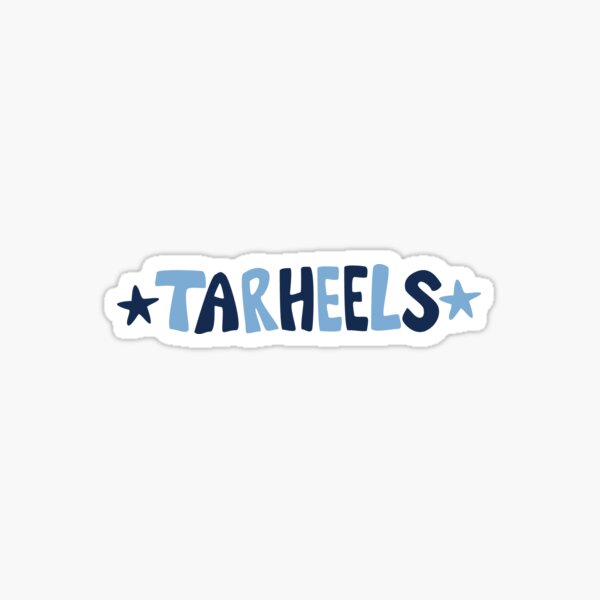 Tarheels with Stars Sticker