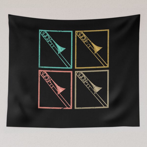 Item preview, Retro trombone designed and sold by bestshirtdesign.