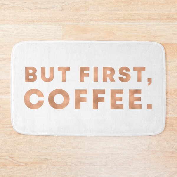 Item preview, But First, Coffee Metallic Gold designed and sold by SoNifty.