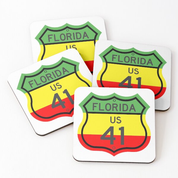 Item preview, Florida Highway 41 in Rasta Colours designed and sold by Kiwidom.
