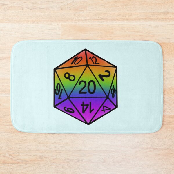 Item preview, Rainbow DND dice designed and sold by enchantededits.