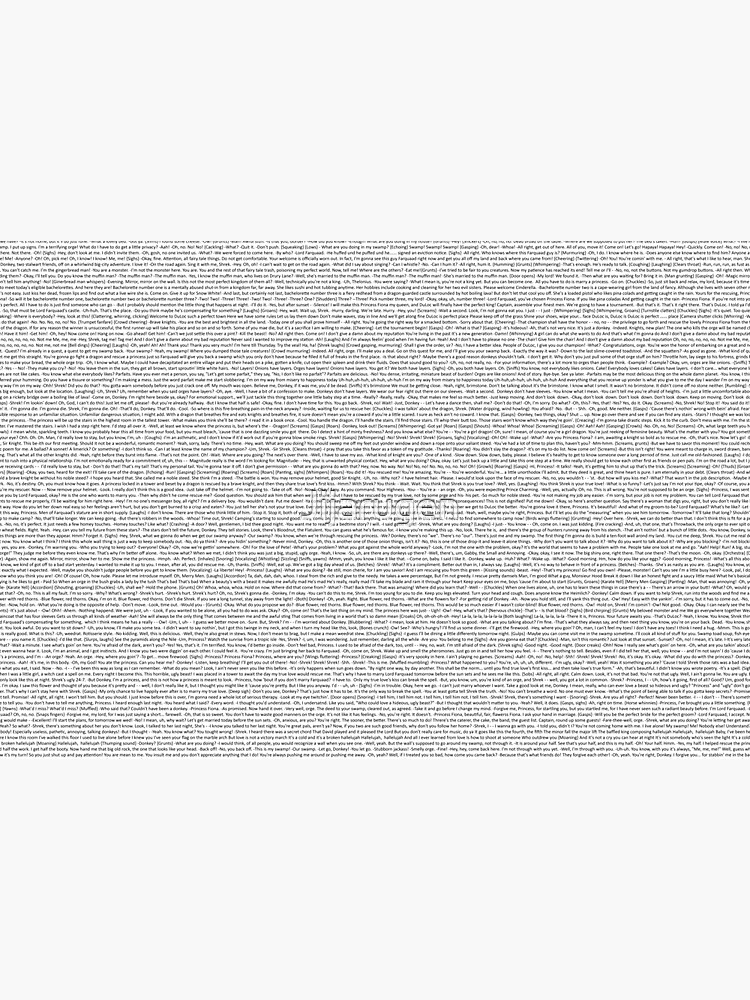 entire shrek script by Jijarugen