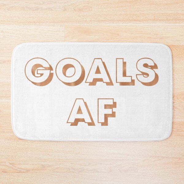 Item preview, GOALS AF Metallic Copper Gold designed and sold by SoNifty.