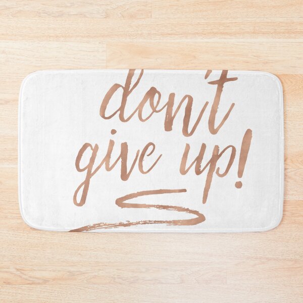 Item preview, Don't Give Up Metallic Gold designed and sold by SoNifty.
