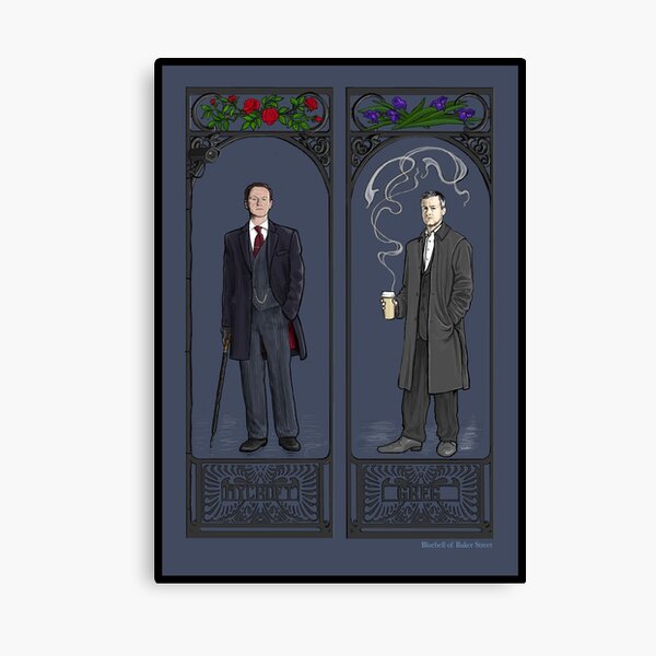 Mycroft and Greg Canvas Print