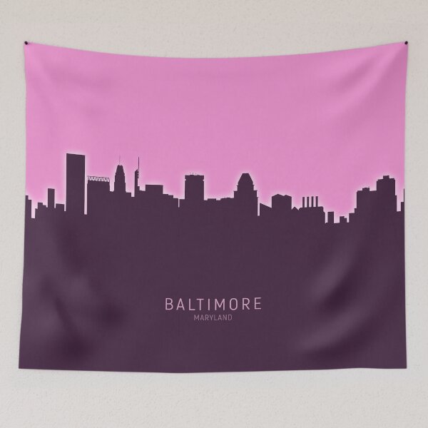 Item preview, Baltimore Maryland Skyline designed and sold by ArtPrints.