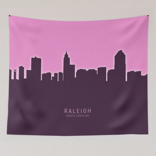 Item preview, Raleigh North Carolina Skyline designed and sold by ArtPrints.