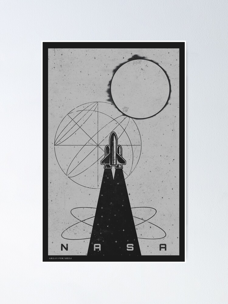 Pegatina for Sale con la obra «Diseño de logotipo vintage de la NASA» de  lilyvermilya