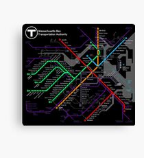 MBTA Boston Subway - The T Canvas Print