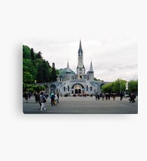 Our Lady Of Lourdes Basilica Of The Rosary. France. Canvas Print